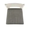 Liberty Furniture 182-B150124 Brook Bay - Slat Back Upholstered Counter Chair - Textured White / Carbon Gray