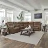 Liberty Furniture 7016CN-UPH-6PCSEC Collins - 6 Piece Sectional - York Chestnut