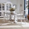 Liberty Furniture 244-DR-52PS Liberty Furniture 244-DR-52PS Magnolia Manor - 5 Piece Double Pedestal Table Set (Windsor Back Side Chairs) - Antique White