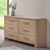 New Classic B2123-050 Anika - 6 Drawer Dresser - Natural / Brown