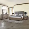 New Classic 00-B3412-25N New Classic 00-B3412-25N Harrisburg - 6/0 Western King 5 Piece Bedroom Set (Bed, Dresser, Mirror, 2 Nightstands) - Walnut