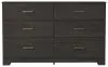 Ashley Furniture B2589-31 Belachime - Six Drawer Dresser - Charcoal