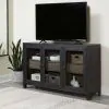 Ashley Furniture A4000508 Lenston - Accent Cabinet with 3 Doors - Black / Gray