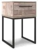 Ashley Furniture EB2320-291 Neilsville - One Drawer Night Stand - Vinyl-Wrapped - Whitewash