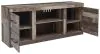 Ashley Furniture EW0200-268 Derekson - LG TV Stand w/Fireplace Option - Multi Gray