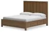 Ashley Furniture B974B9 Cabalynn - California King Panel Bed With Storage - Light Brown