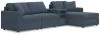 Ashley Furniture 92121S37 Ashley Furniture 92121S37 Modmax - 4-Piece Sectional With Raf Corner Chaise And Audio System Console - Ink