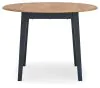 Ashley Furniture D399-15 Ashley Furniture D399-15 Gesthaven - Round Dining Room Drop Leaf Table - Natural / Blue