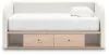 Ashley Furniture PCB1566B9 Ashley Furniture PCB1566B9 Arloster - Twin Upholstered Day Bed With Storage - Tan / White