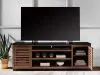Ashley Furniture W737-78 Kallari - XL TV Stand With Fireplace Option - Warm Brown / Black