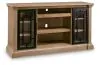 Ashley Furniture W794-68 Wittenmyer - XL TV Stand With Fireplace Option - Natural / Black