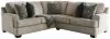 Ashley Furniture 56103S3 Ashley Furniture 56103S3 Bovarian - Left Arm Facing Sofa With Corner Wedge 2 Pc Sectional - Stone