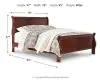 Ashley Furniture B376B8 Alisdair - King Sleigh Bed - Dark Brown
