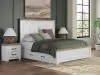 Ashley Furniture B4615B13 Ashley Furniture B4615B13 Savonport - King Panel Bed With Under Bed Storage Unit - White / Brown