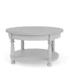 Riverside Furniture 54301 Winston - Round Cocktail Table - Aged Cotton