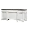 Liberty Furniture 417-HOJ-DSK Allyson Park - Desk - Wirebrushed White / Charcoal