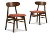 New Classic D331-20-ORG Morocco - Dining Chair With Seat Cushion (Set of 2) - Orange