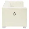 CoasterElevations 505392 Chaviano - Upholstered Track Arm Loveseat - Pearl White
