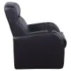 CoasterEssence 600001 Cyrus - Upholstered Track Arm Recliner - Black