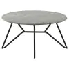 CoasterEveryday 736178 Hadi - Round Smart Top Coffee Table - Cement