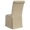 Coaster Fine Furniture 100747 Shawna - Upholstered Skirted Dining Chair (Set of 2) - Khaki
