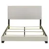 Coaster Fine Furniture 300852Q Dorian - Fabric Upholstered Queen Panel Bed - Cream