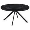 Coaster Fine Furniture 706268 Briggs - Round Marble Printed Glass Top Coffee Table - Black