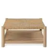 Riverside Furniture 30703 Rosalie - Woven Square Coffee Table - Light Brown