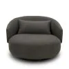 Liberty Furniture 708-ACH15-GY Liberty Furniture 708-ACH15-GY Haley - Upholstered Swivel Cuddler Chair - Charcoal