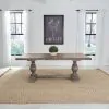 Liberty Furniture 237G-DR-TRS River Place - Trestle Table - Riverstone Gray & Tobacco