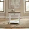Liberty Furniture 762-OT1020 Turnberry Park - Rectangular End Table - Washed White