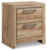 Ashley Furniture B1050-92 Hyanna - Two Drawer Night Stand - Tan Brown