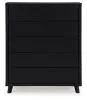 Ashley Furniture B1013-345 Danziar - Five Drawer Wide Chest - Black