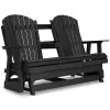 Ashley Furniture P108-835 Ashley Furniture P108-835 Hyland Wave - Glider Loveseat - Black