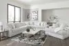Ashley Furniture 25903/46/66/67/77/15 Stupendous - 5 Pc. - 4-Piece Sectional, Oversized Chaise - Alloy