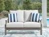 Ashley Furniture P701-835 Rainier Ranch - Loveseat With Cushion - Brown / Beige