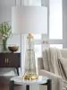 Ashley Furniture L430884 Bakersboro - Glass Table Lamp - Clear / Gold Finish