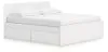 Ashley Furniture EB9630B21 Ashley Furniture EB9630B21 Onita - King Panel Platform Bed With 2 Side Storage - White