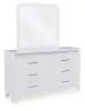 Ashley Furniture PCB392B1 Jarlee - Dresser And Mirror - White