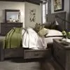 Liberty Furniture 759-BR-Q2S Thornwood Hills - Queen Two Sided Storage Bed - Rock Beaten Brown
