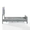 New Classic 02-9698S-500 New Classic 02-9698S-500 Valentino - 3/3 Twin Bed - Silver