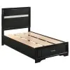 CoasterEveryday 206361T Miranda - Wood Twin Storage Panel Bed - Black