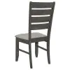 CoasterEveryday 102721GRY-S5 Dalila - 5 Piece Rectangular Dining Table Set - Dark Gray