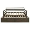 CoasterEssence 305706 Sorrento - 2-Drawer Twin Long Daybed With Extension Trundle - Gray