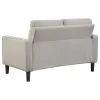 Coaster Fine Furniture 506786 Bowen - Upholstered Track Arm Tufted Loveseat - Beige