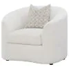 CoasterEssence 509173 Rainn - Boucle Upholstered Sloped Arm Accent Chair - Latte