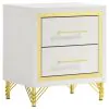 Coaster Fine Furniture 224732 Lucia - 2-Drawer Nightstand - White