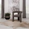 Coaster Fine Furniture 902880 Petra - Boucle Upholstered Accent Side Chair - Chocolate Brown