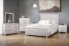 New Classic 00-3314-36N New Classic 00-3314-36N Biscayne - 5/0 Queen 6 Piece Bedroom Set (Bed & Dresser & Mirror & Chest & 2 Nightstands) - Driftwood