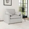 Coaster Fine Furniture 609563P Collins - Upholstered Power Recliner Chair - Gray